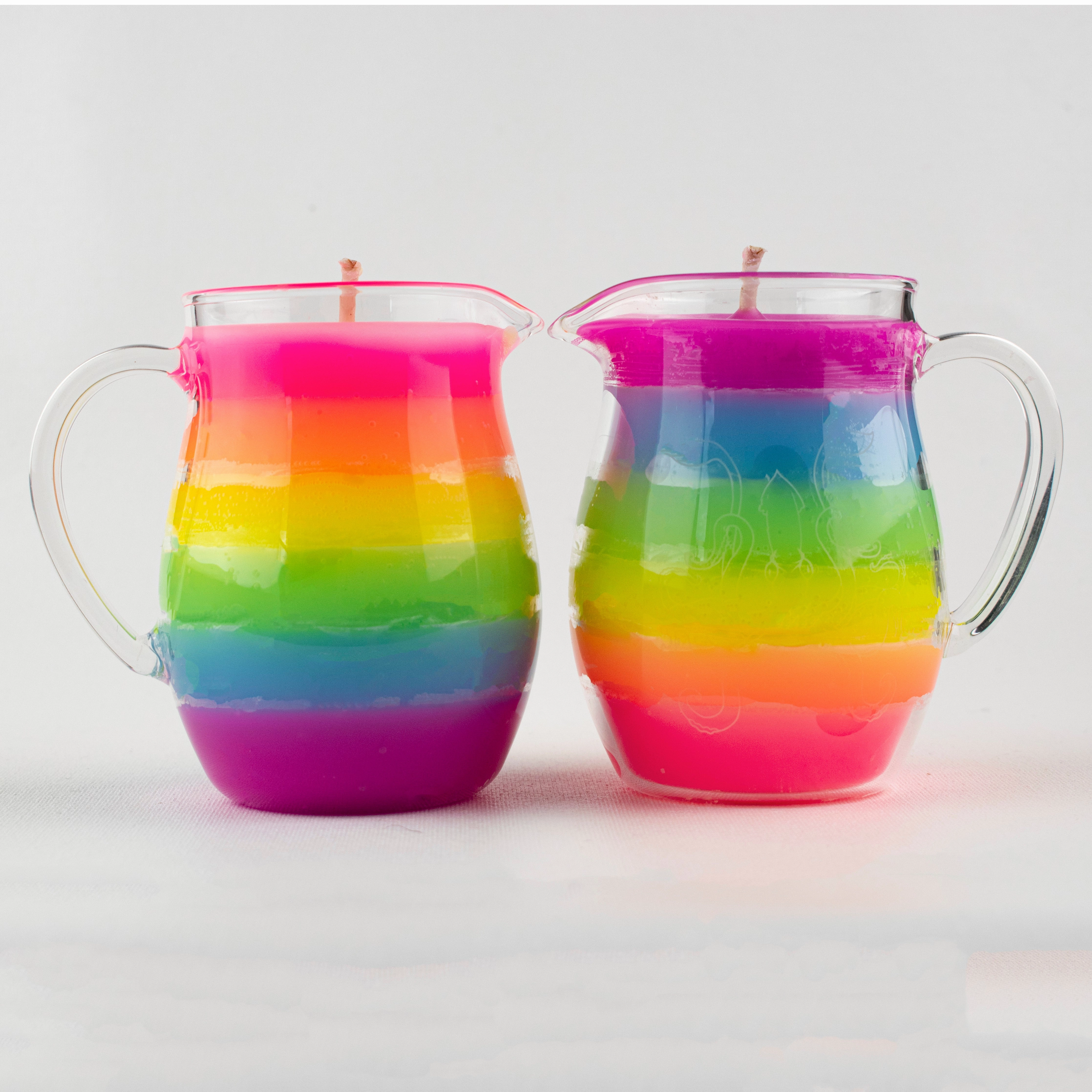 Rainbow in a Jar Wax Play Candle - Low Temp - Unscented - Pitcher Candle