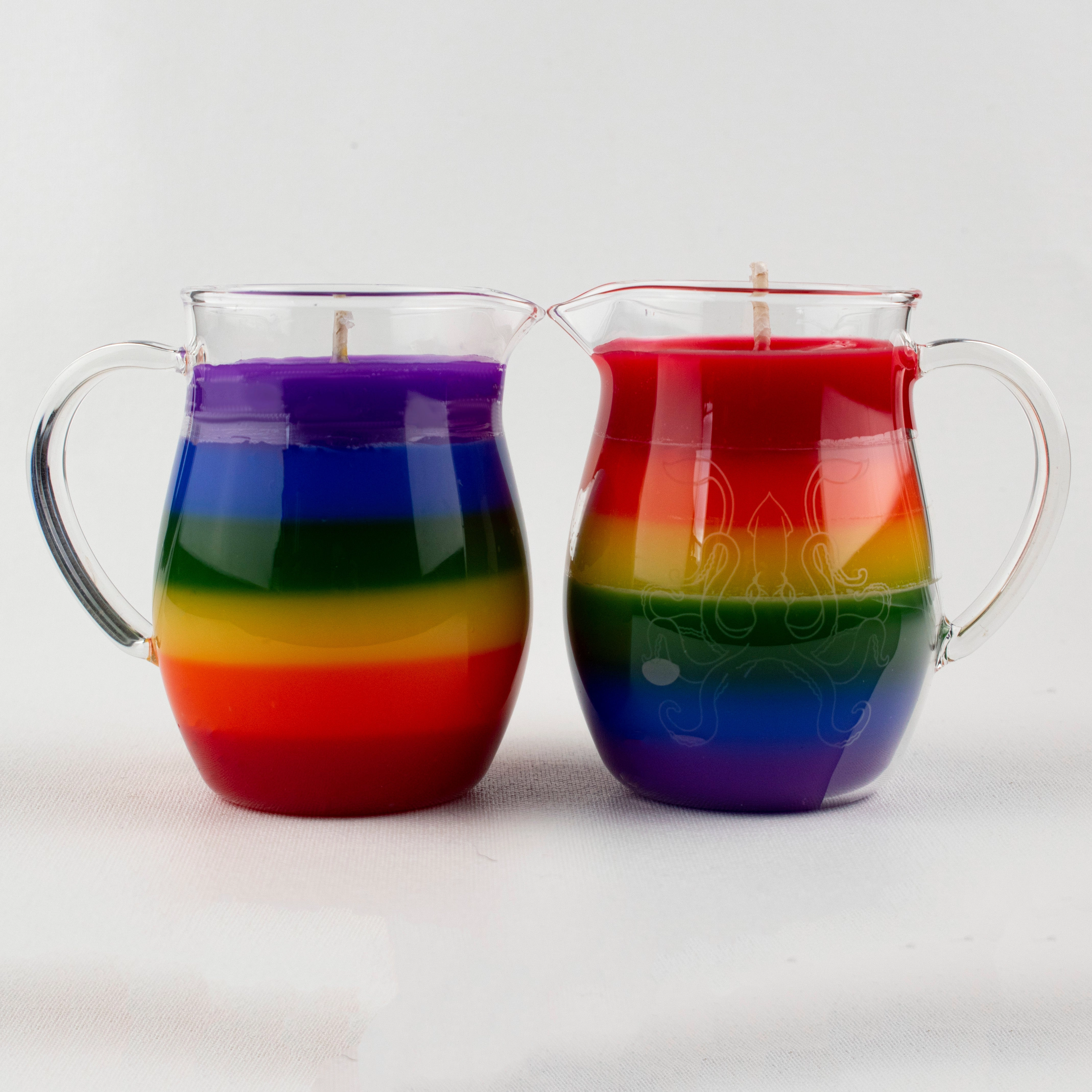 Rainbow in a Jar Wax Play Candle - Low Temp - Unscented - Pitcher Candle