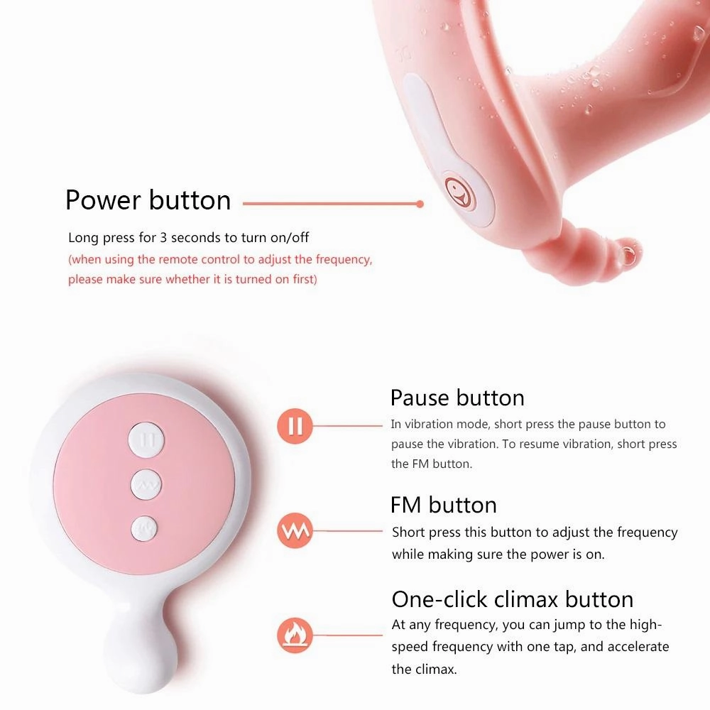 Remote Clitoris Stimulating Vibrator