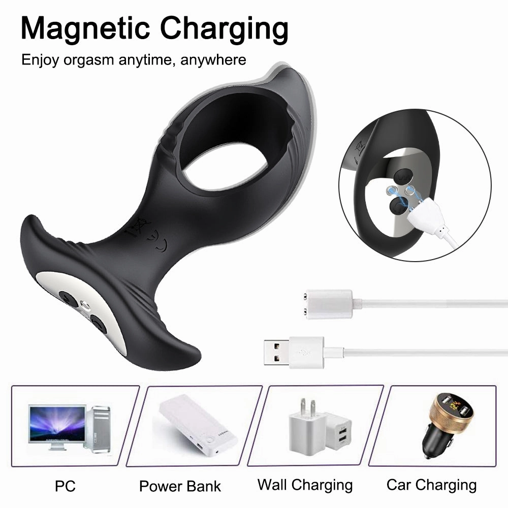 Remote Control Hollow Vibration With Electric Shock Anal Plug