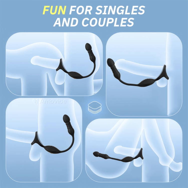 Remote Thrusting Prostate Massager with 10 Vibrating Functions