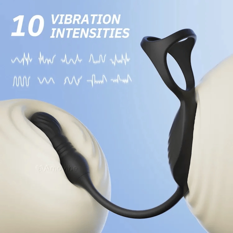 Remote Thrusting Prostate Massager with 10 Vibrating Functions