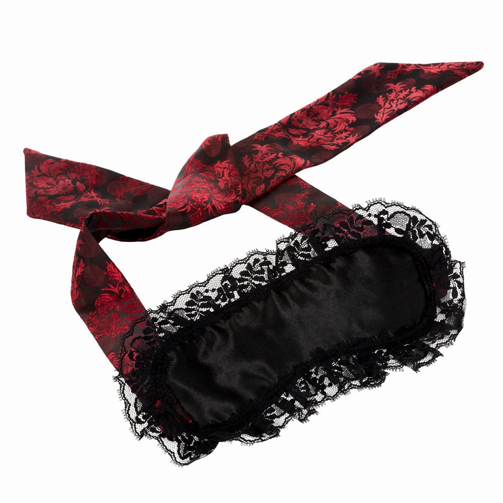 Scandal Ruffled Tie-Up Eye Mask