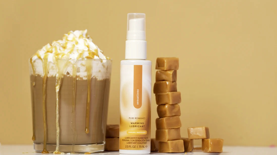 Sensations - Warming Lubricant - Caramel Macchiato - IN STOCK - 1 LEFT! - Pure Romance