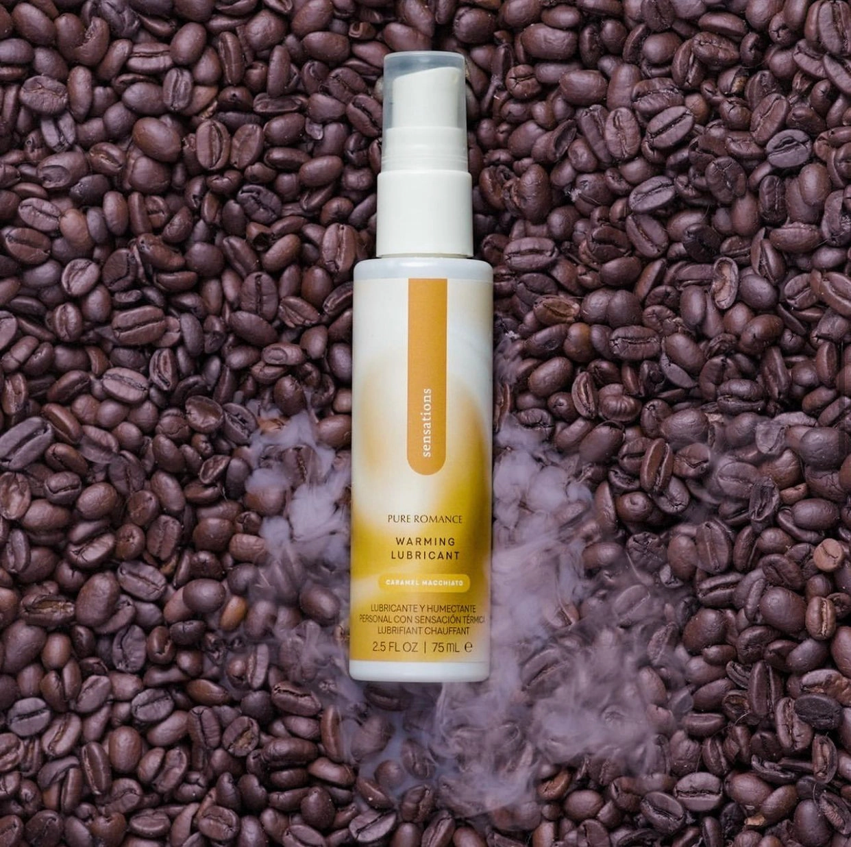Sensations - Warming Lubricant - Caramel Macchiato - IN STOCK - 1 LEFT! - Pure Romance