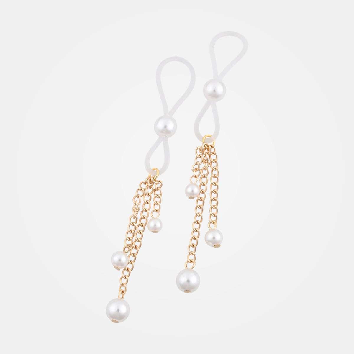 Sex & Mischief - Gold   Pearl Nipple Clamps Set of 2