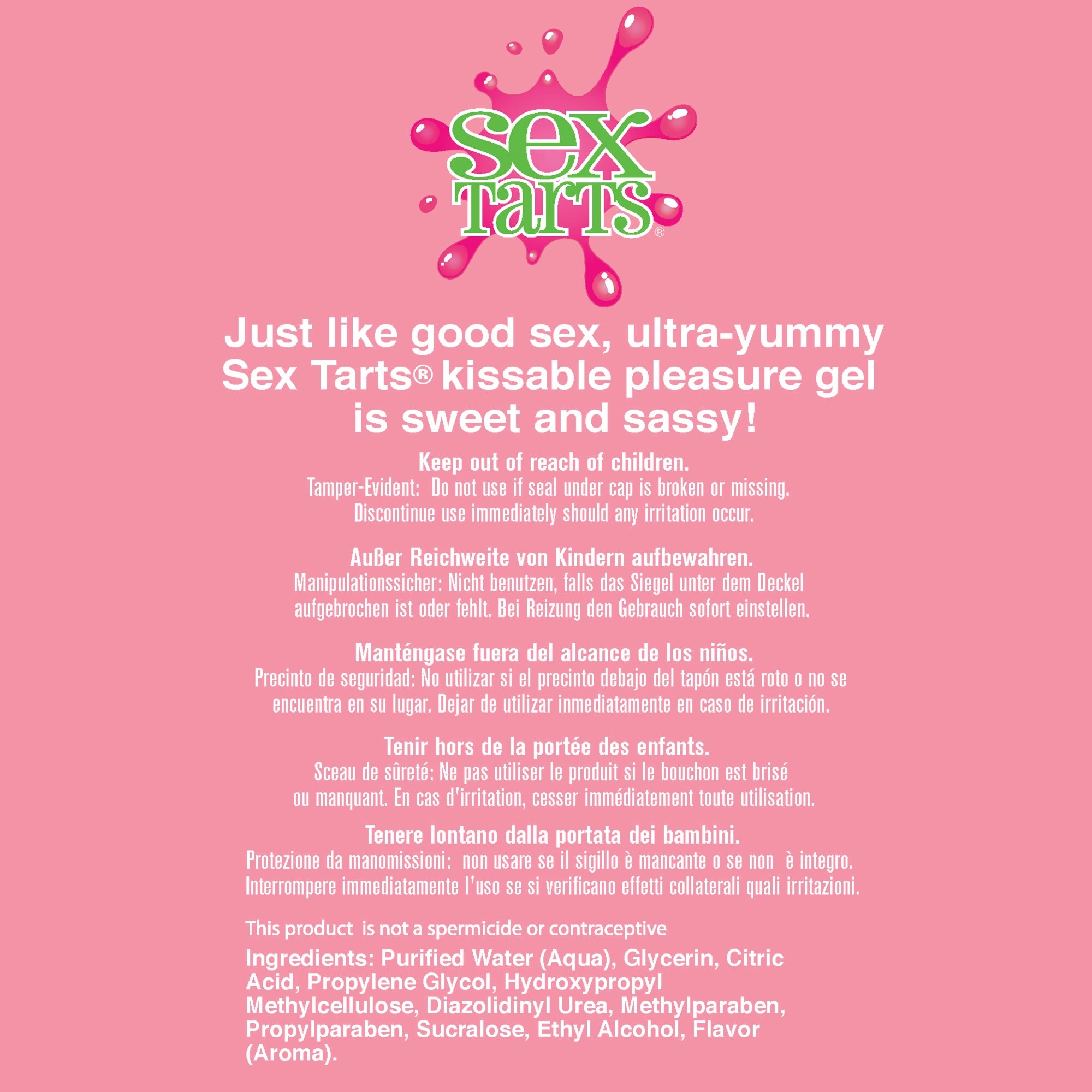 Sex Tarts Lube, Watermelon Splash, 6 fl. oz. (177mL) Tube