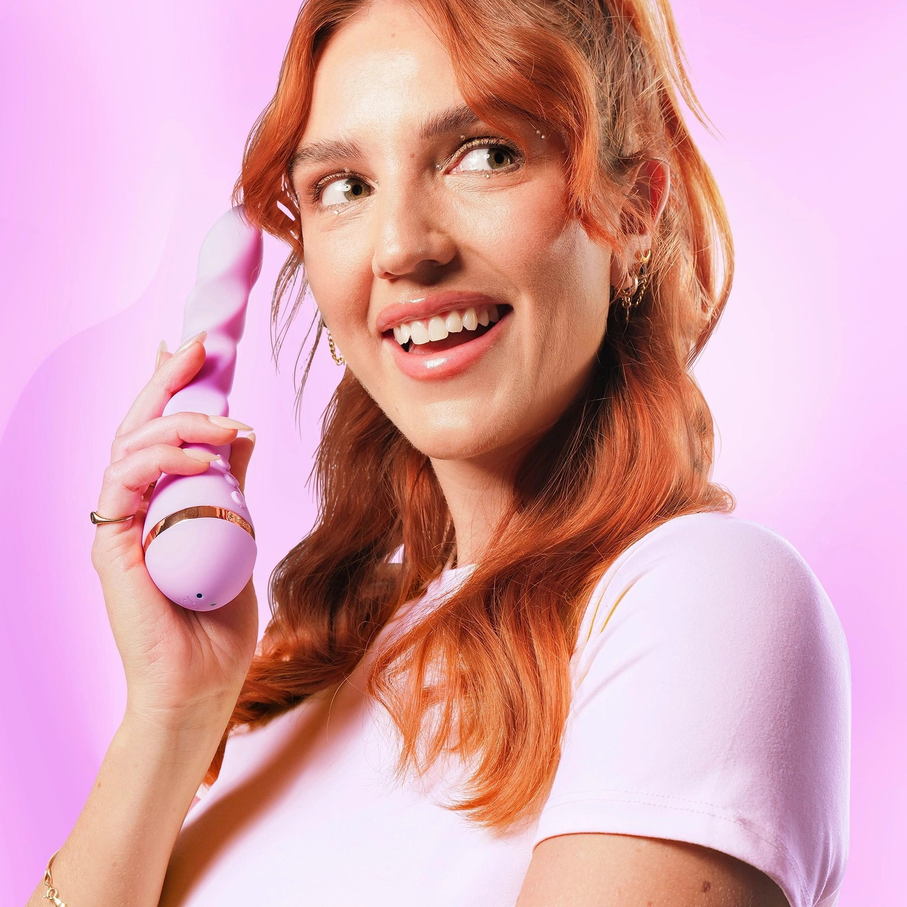 Siren - Purple Rechargeable Twist Vibrator with Gyrating Tip