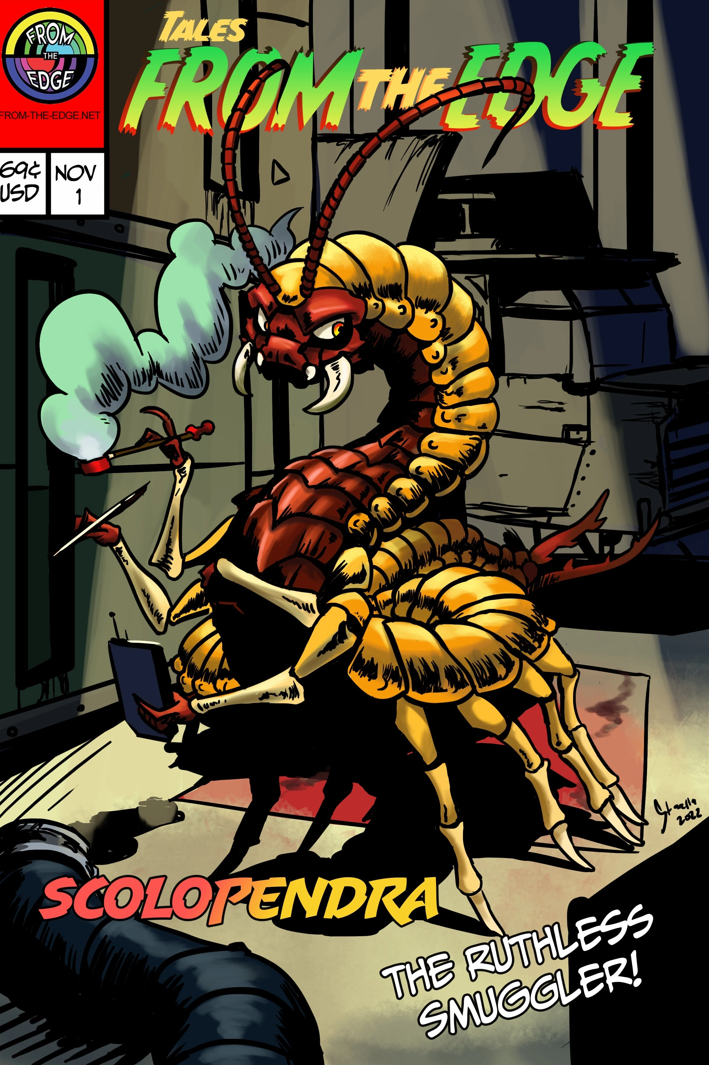 Small Scolopendra - GITD 00-45 Silicone - SC-309