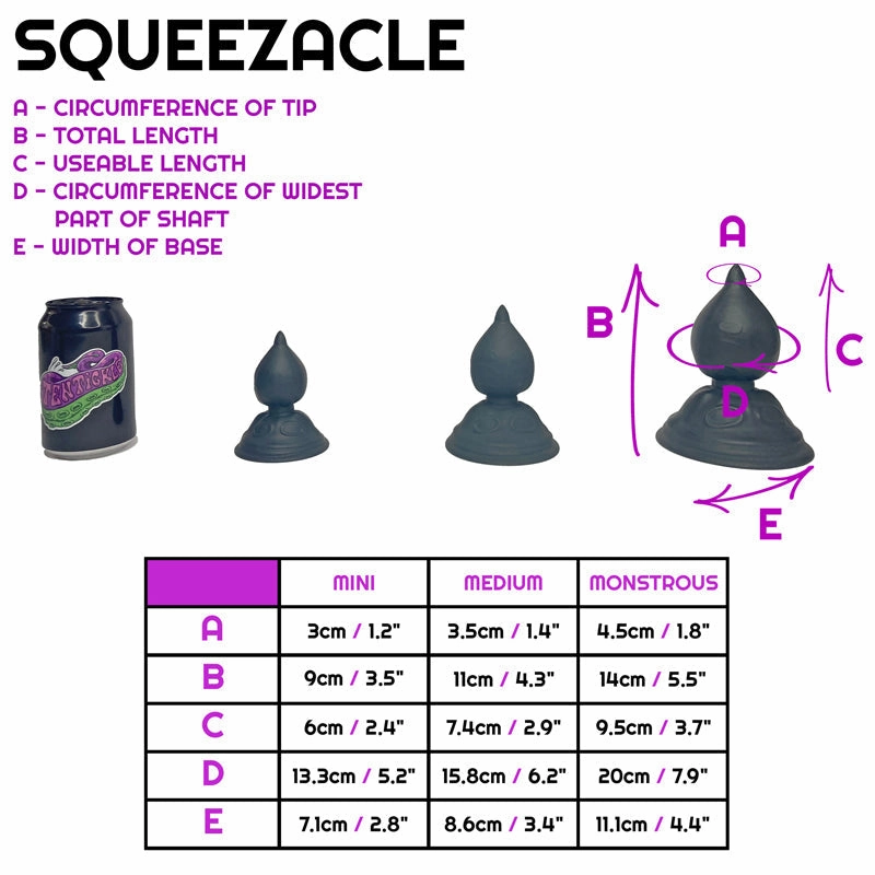 Squeezacle Black Sparkle mini medium (OO50)