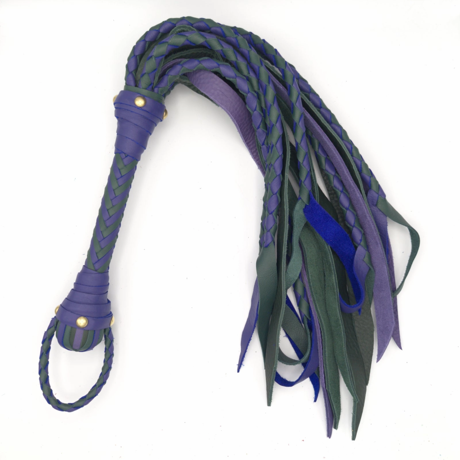 Squid Cat Flogger! - Hybrid Braided Leather Flogger