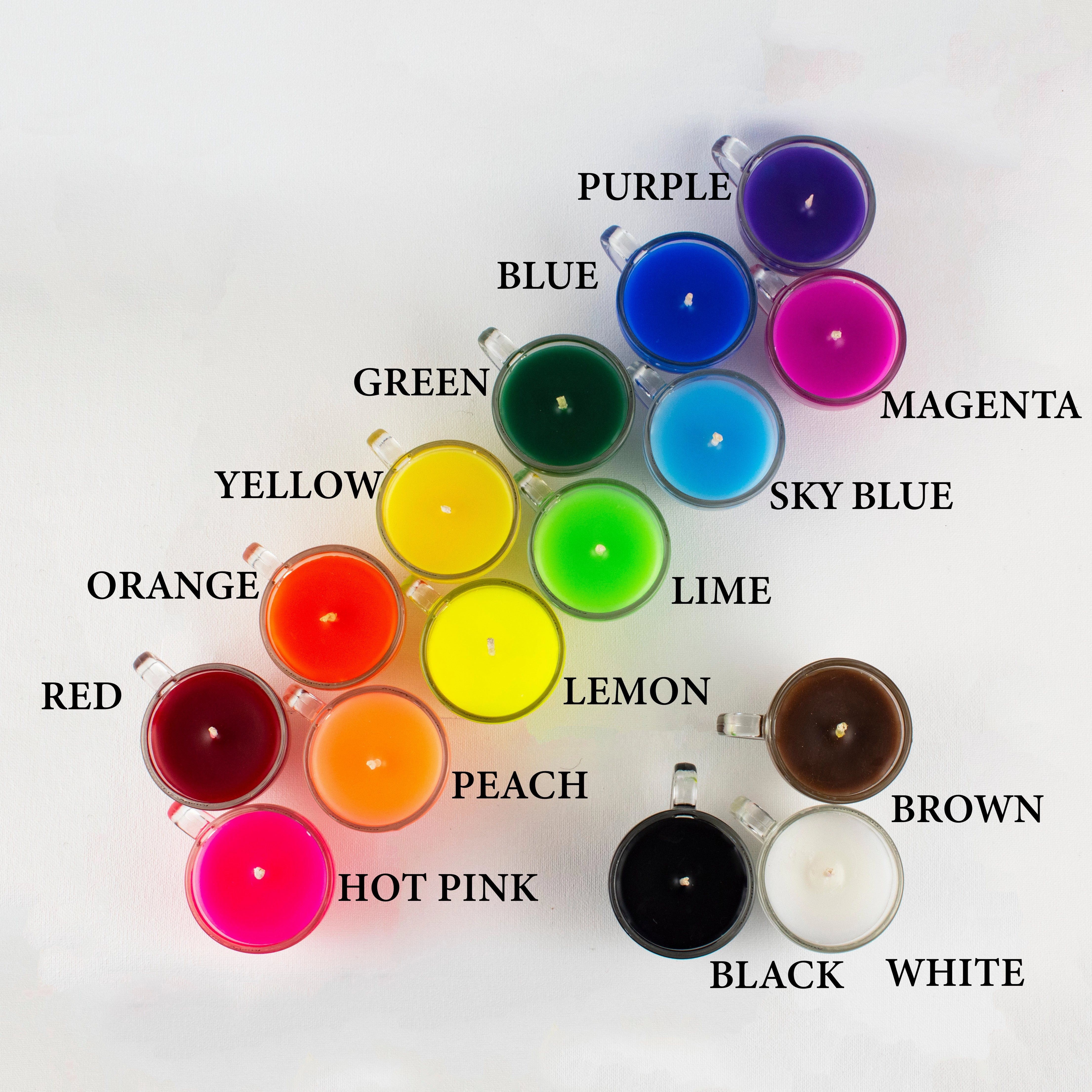 Teacup Wax Play Candle - Low Temp - Paraffin - Regular & Blacklight