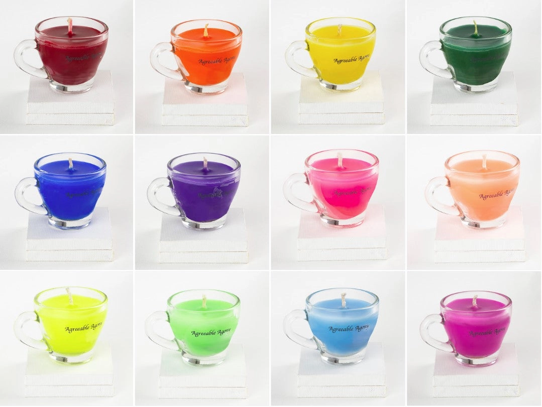 Teacup Wax Play Candle - Low Temp - Paraffin - Regular & Blacklight