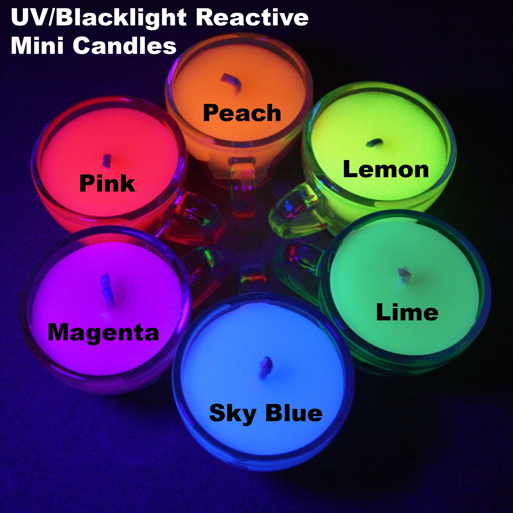 Teacup Wax Play Candle - Low Temp - Paraffin - Regular & Blacklight