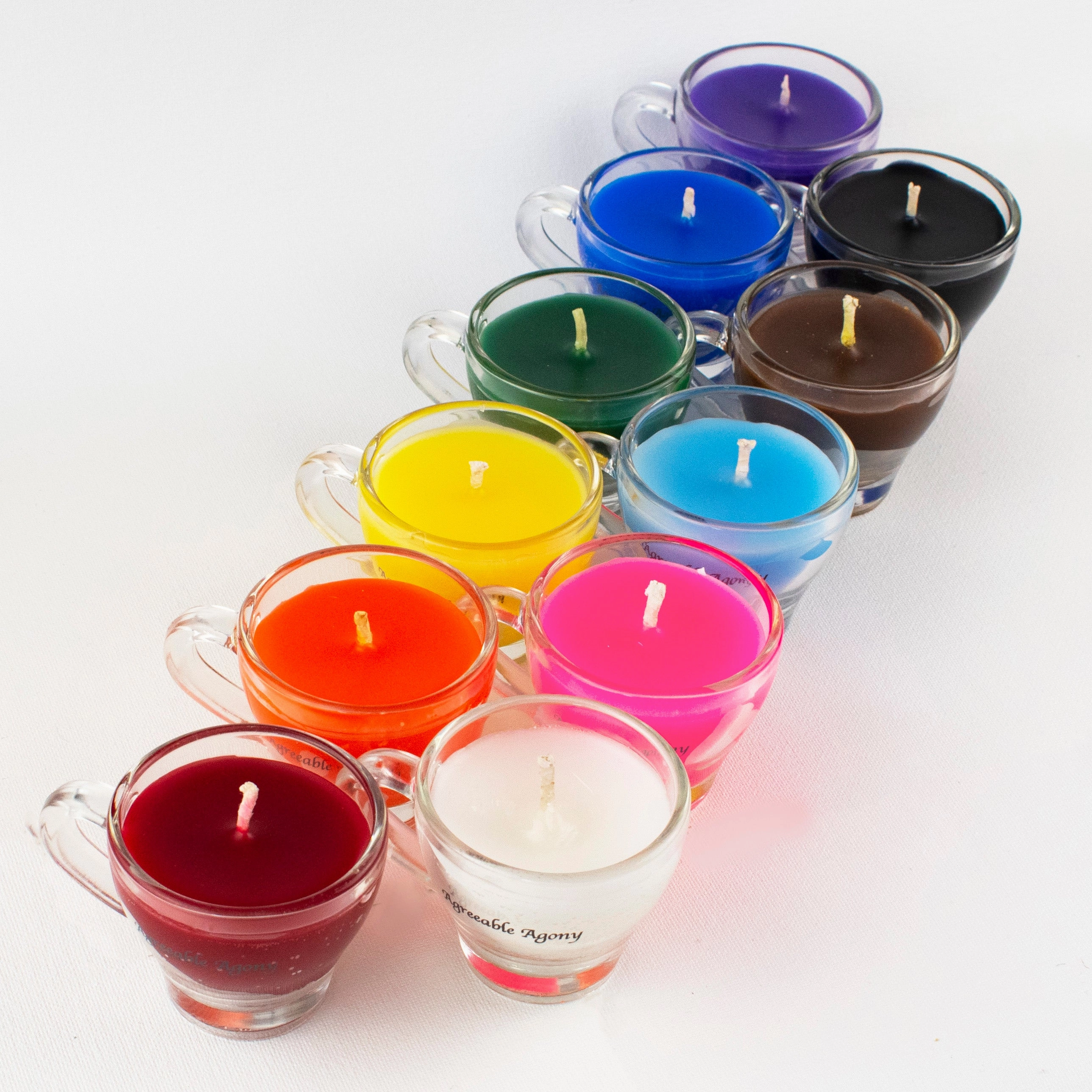 Teacup Wax Play Candle - Low Temp - Paraffin - Regular & Blacklight