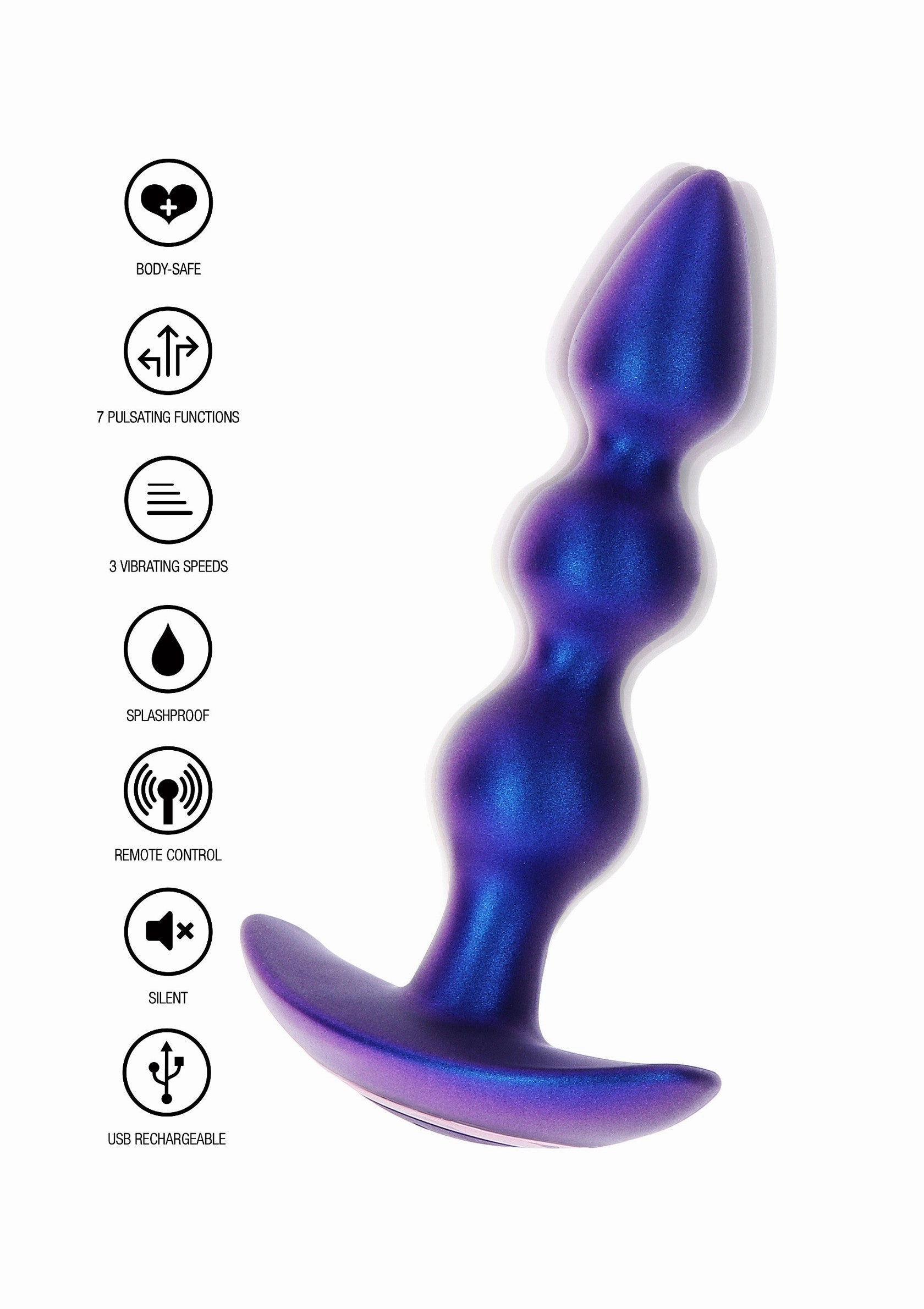 The Bold Beaded Vibr Anal Plug