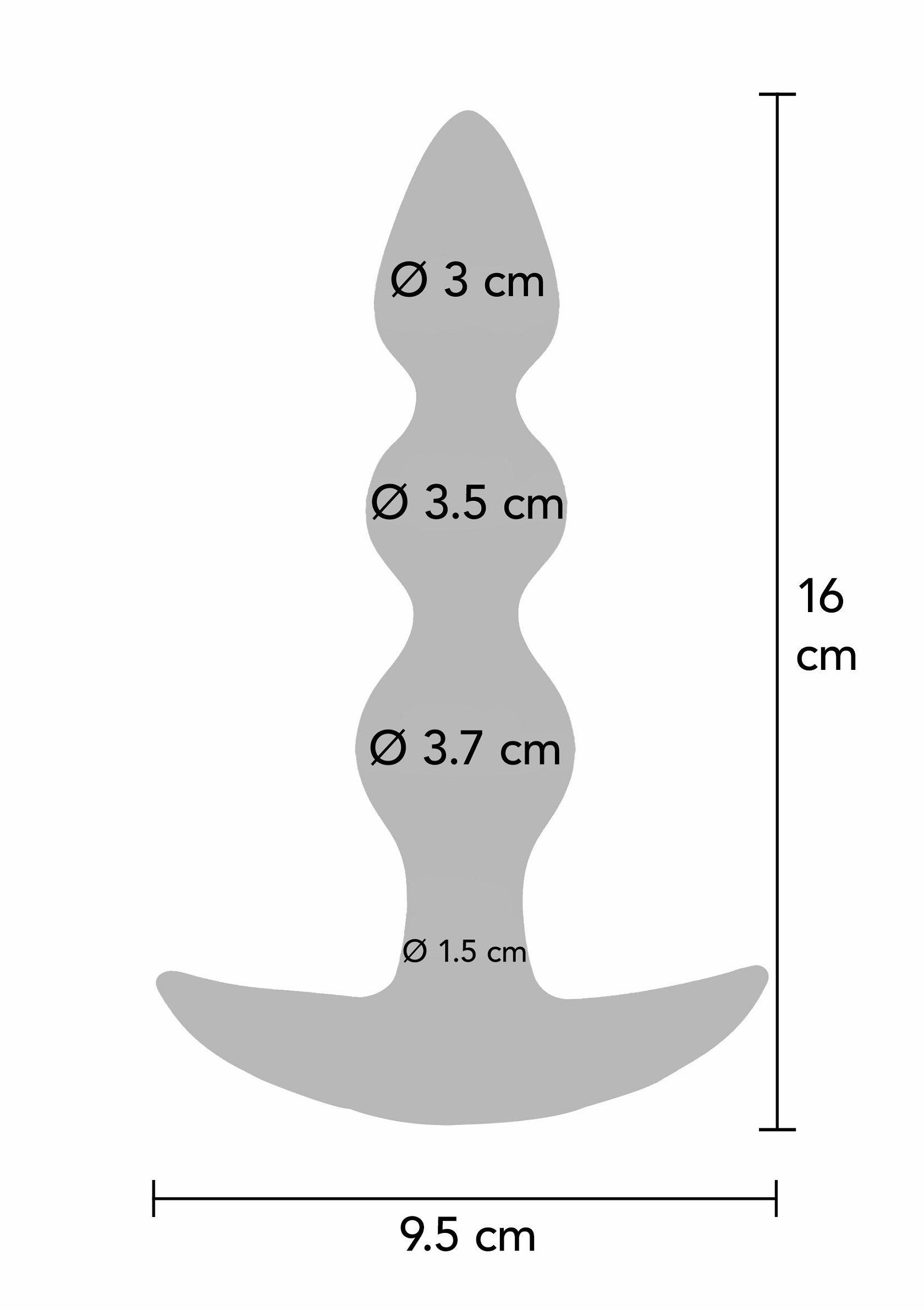 The Bold Beaded Vibr Anal Plug