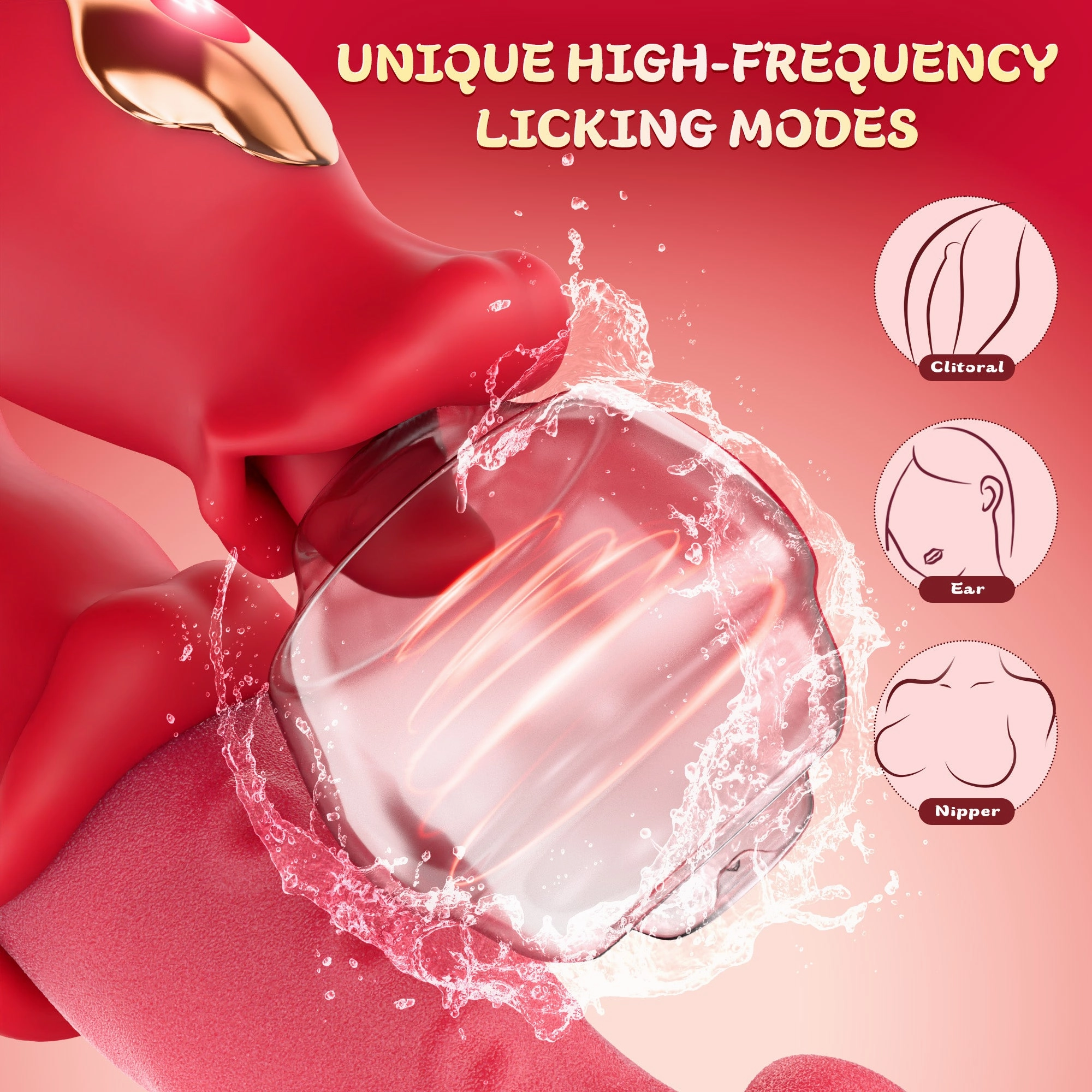Thrusting Vibrators Dildo Rose Sex Toy