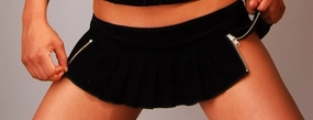 Velvet Mini Skirt