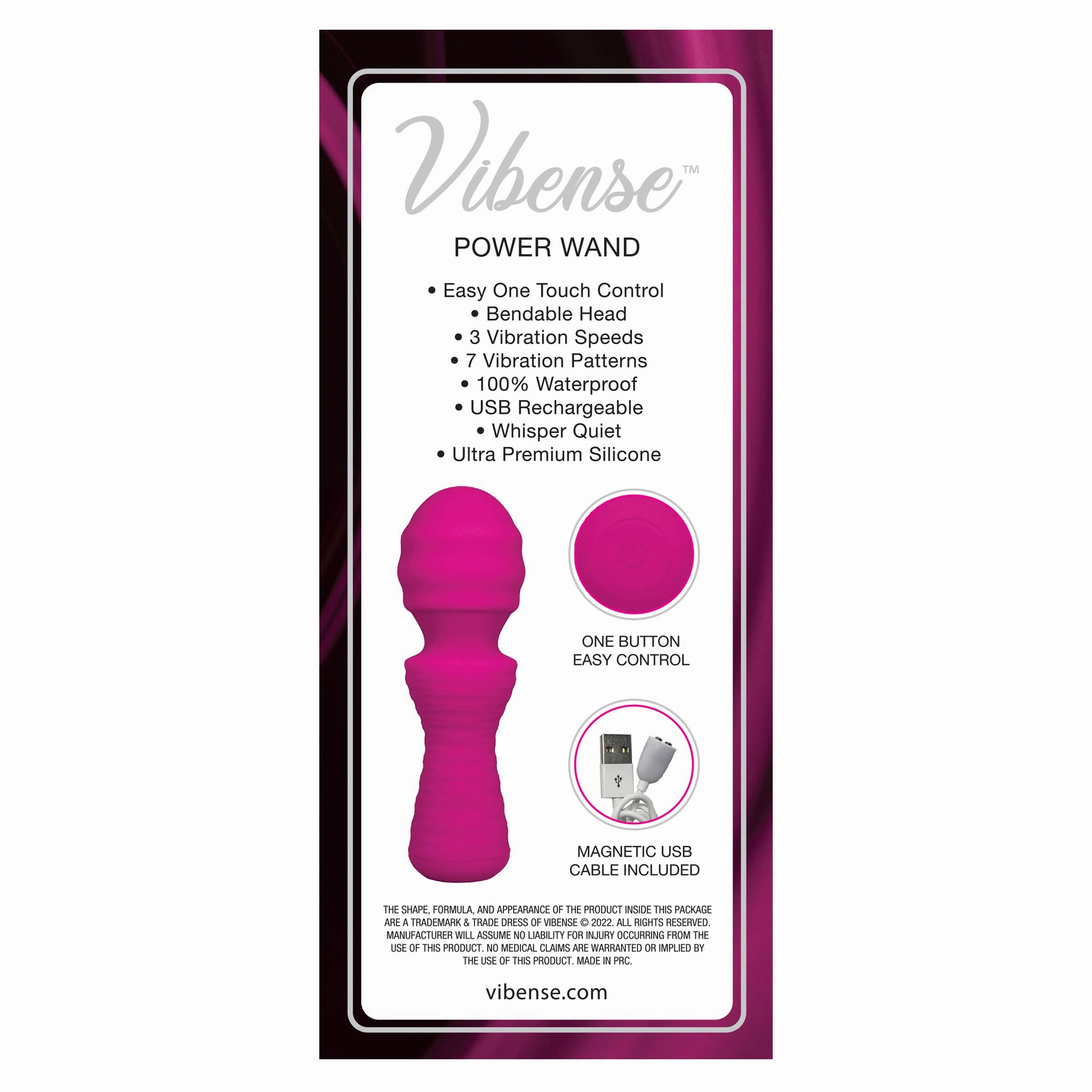 Vibense Mini Power Wand - Pink
