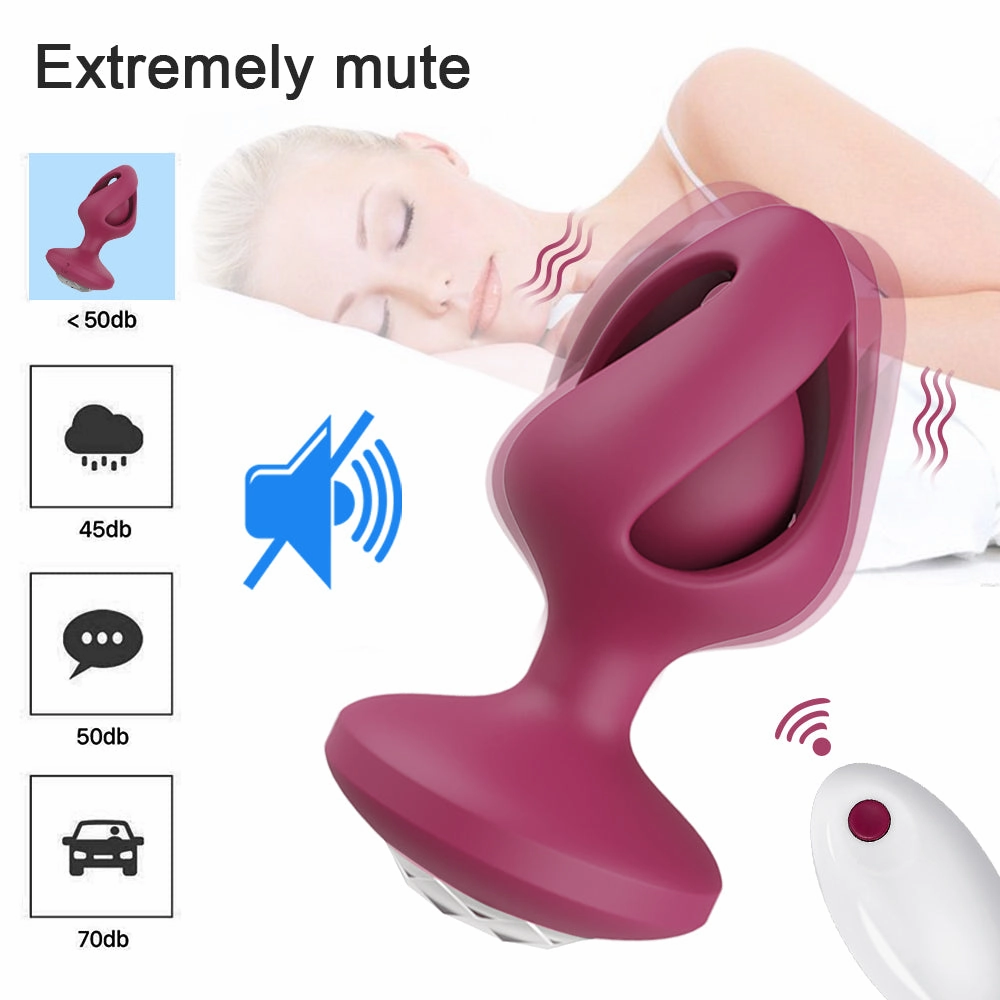 Vibrating Hollow Butt Plug with Remote Control - A3