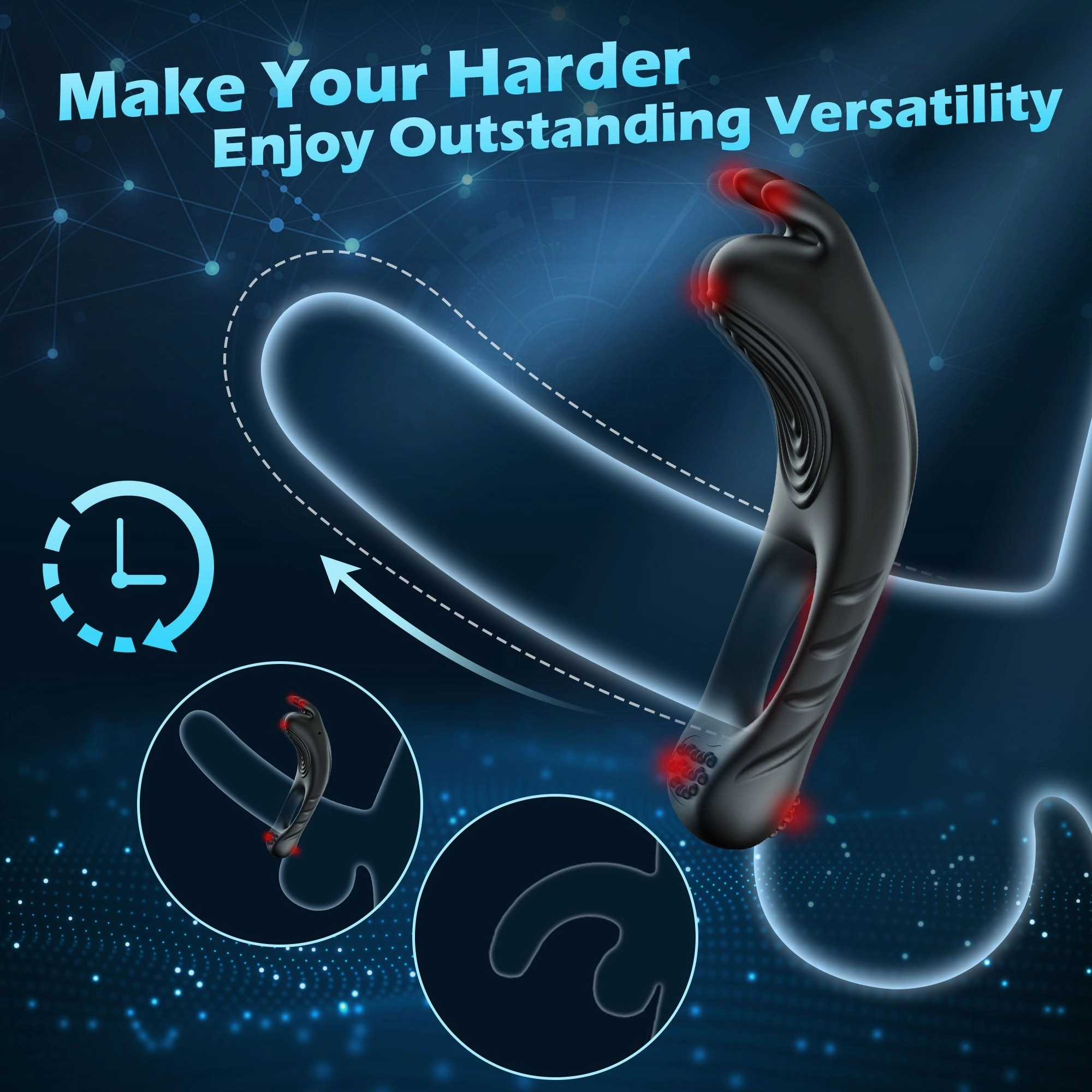 Vibrating Penis Ring Sex Toys for Couples