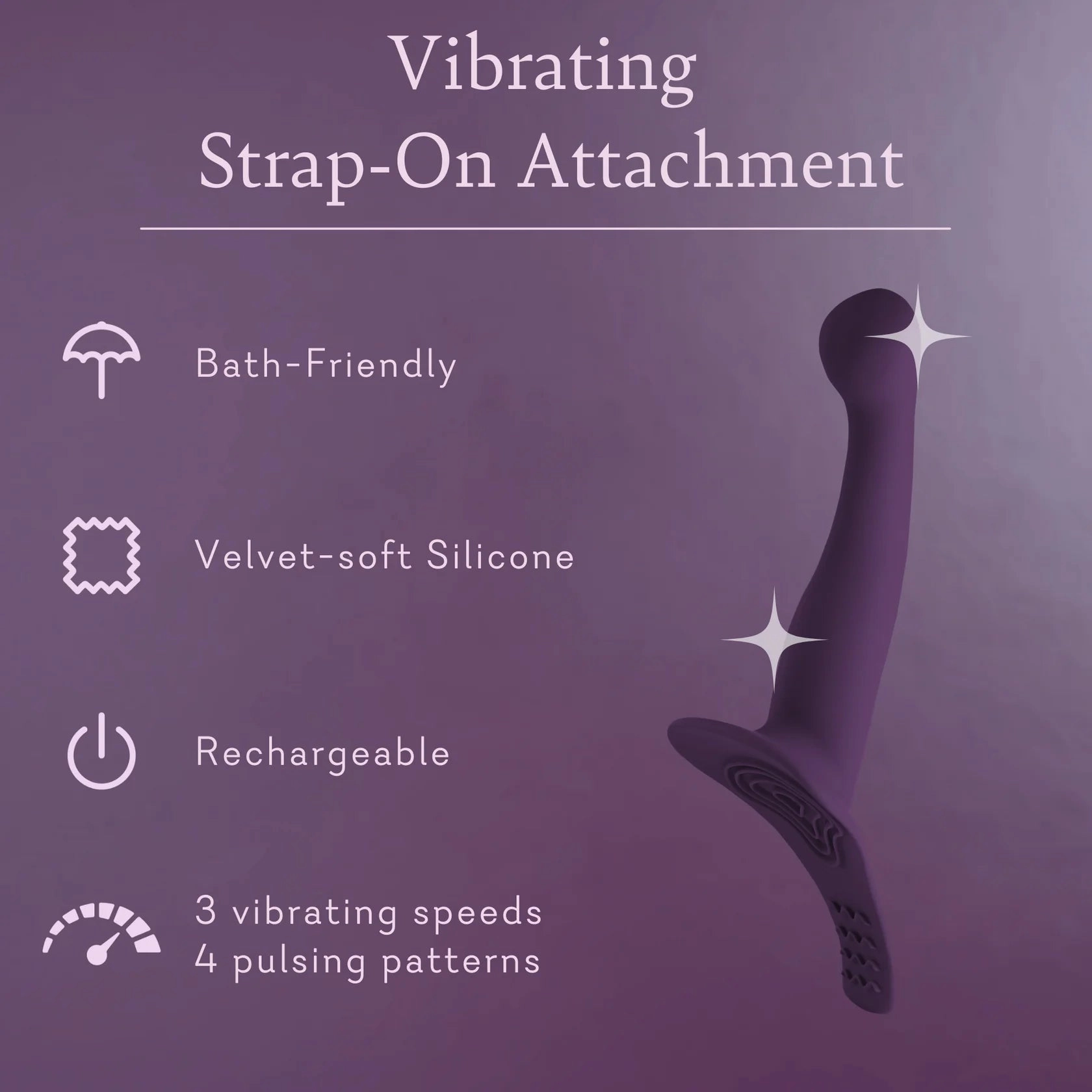 Vibrating Strap-on Attachment - IN STOCK - 4 LEFT! - Pure Romance