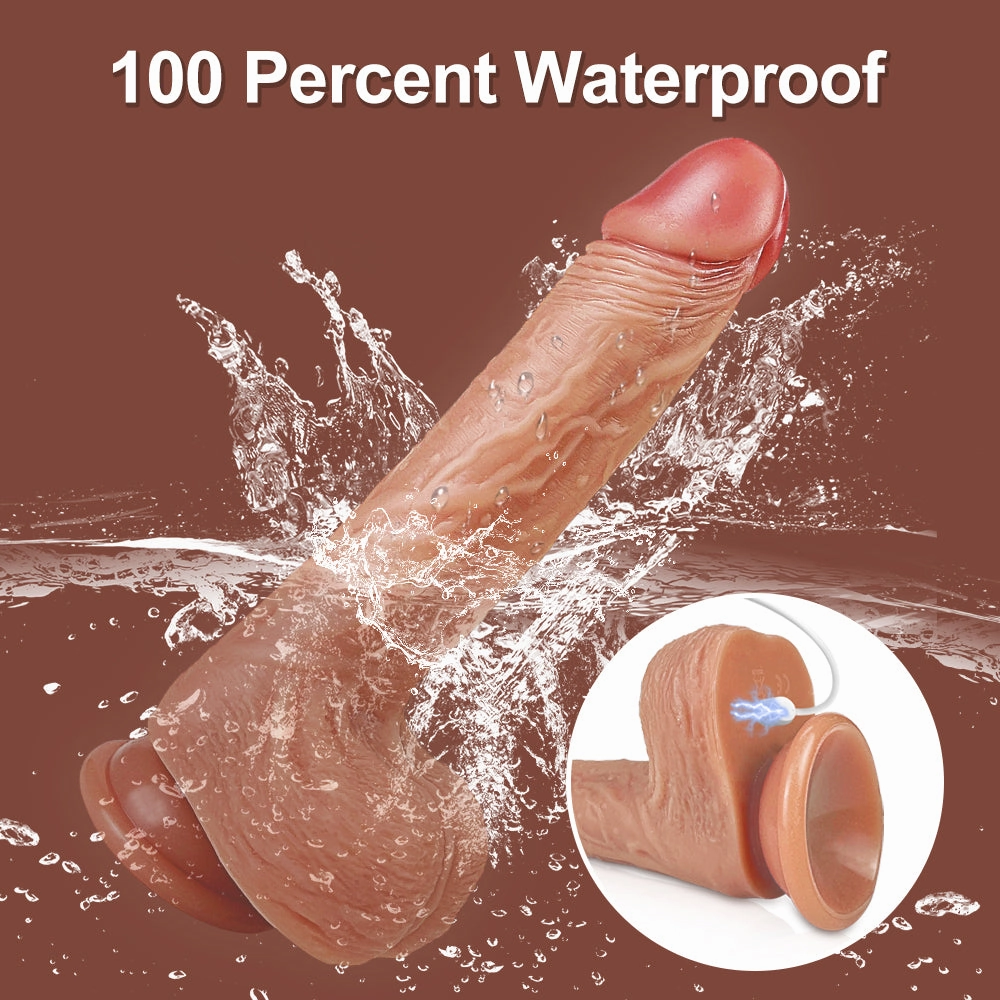 Wagon-Telescoping Swinging Lifelike Dildo Vibrator With Remote Control