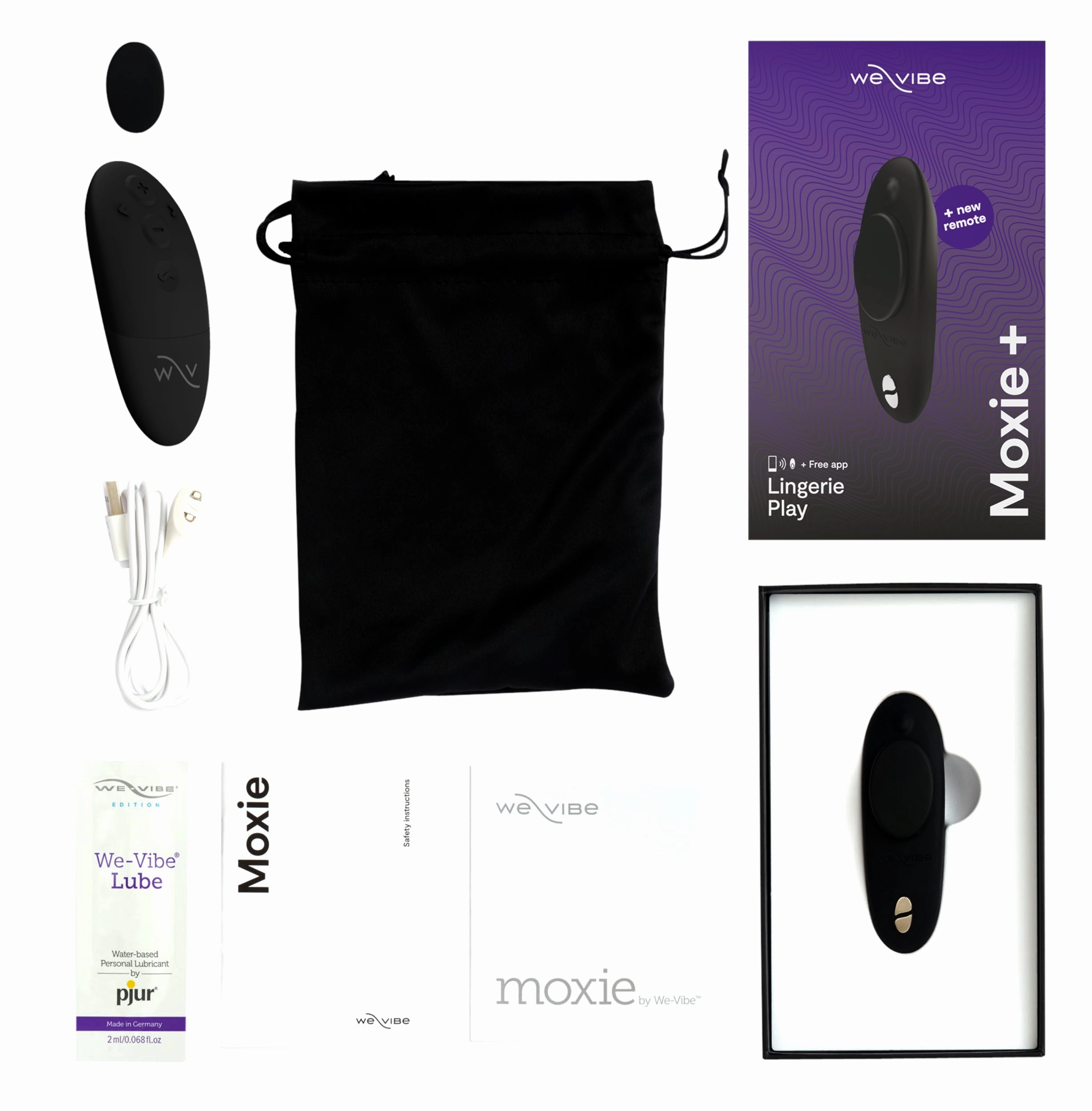 We-Vibe Moxie  Panty Vibrator - Black