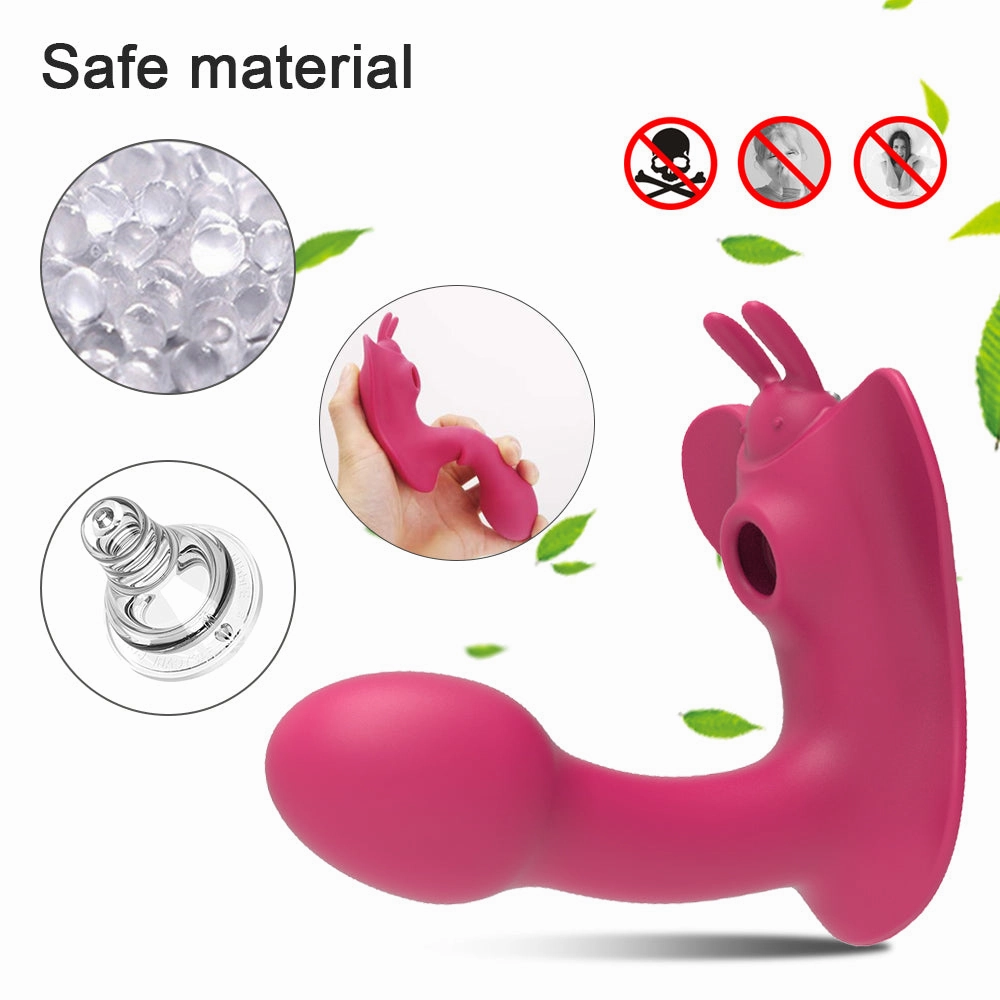 Wearable Butterfly Vibrator with Clit Sucker with Remote Control - W10