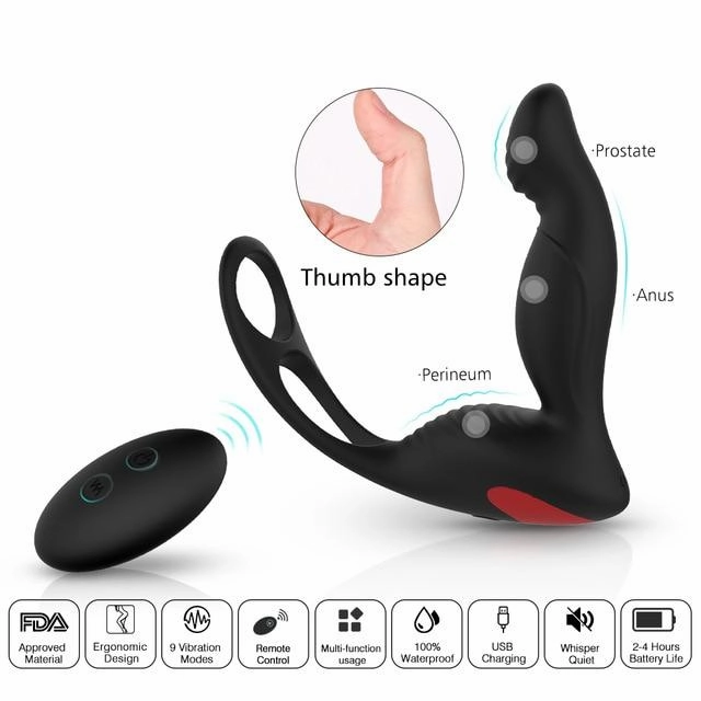 Wearable Male Anal Remote Vibrator