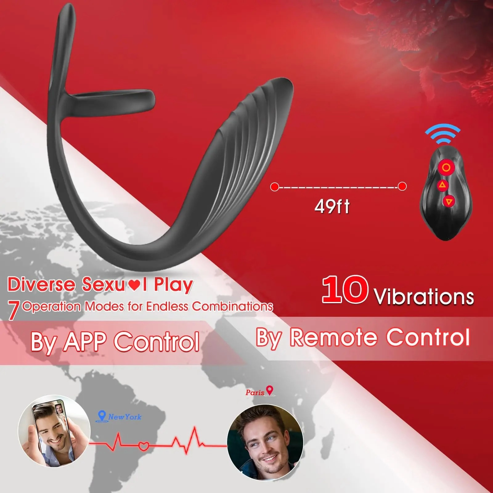 Wearable Taint Stimulator & Prostate Vibrator with Cock Ring
