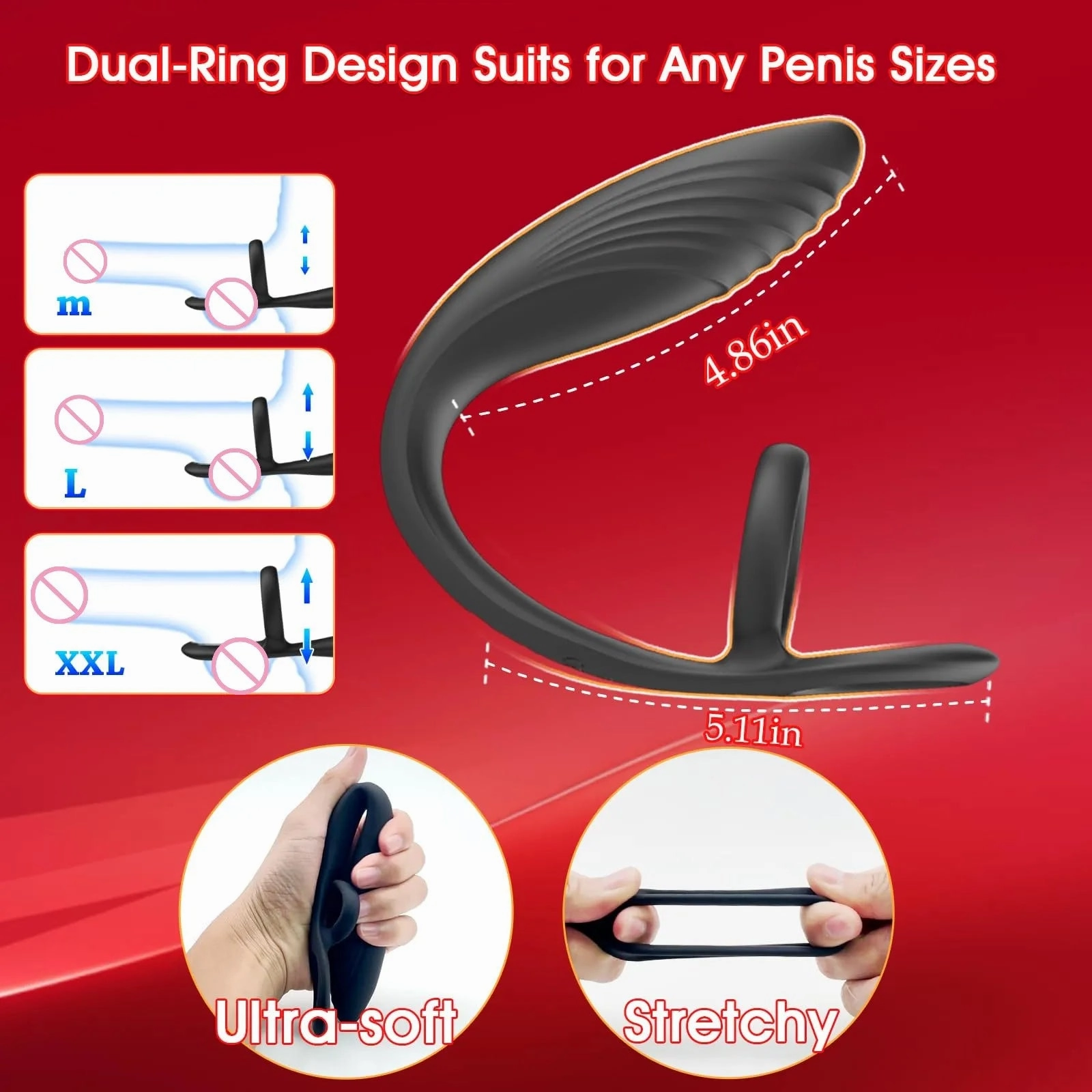 Wearable Taint Stimulator & Prostate Vibrator with Cock Ring