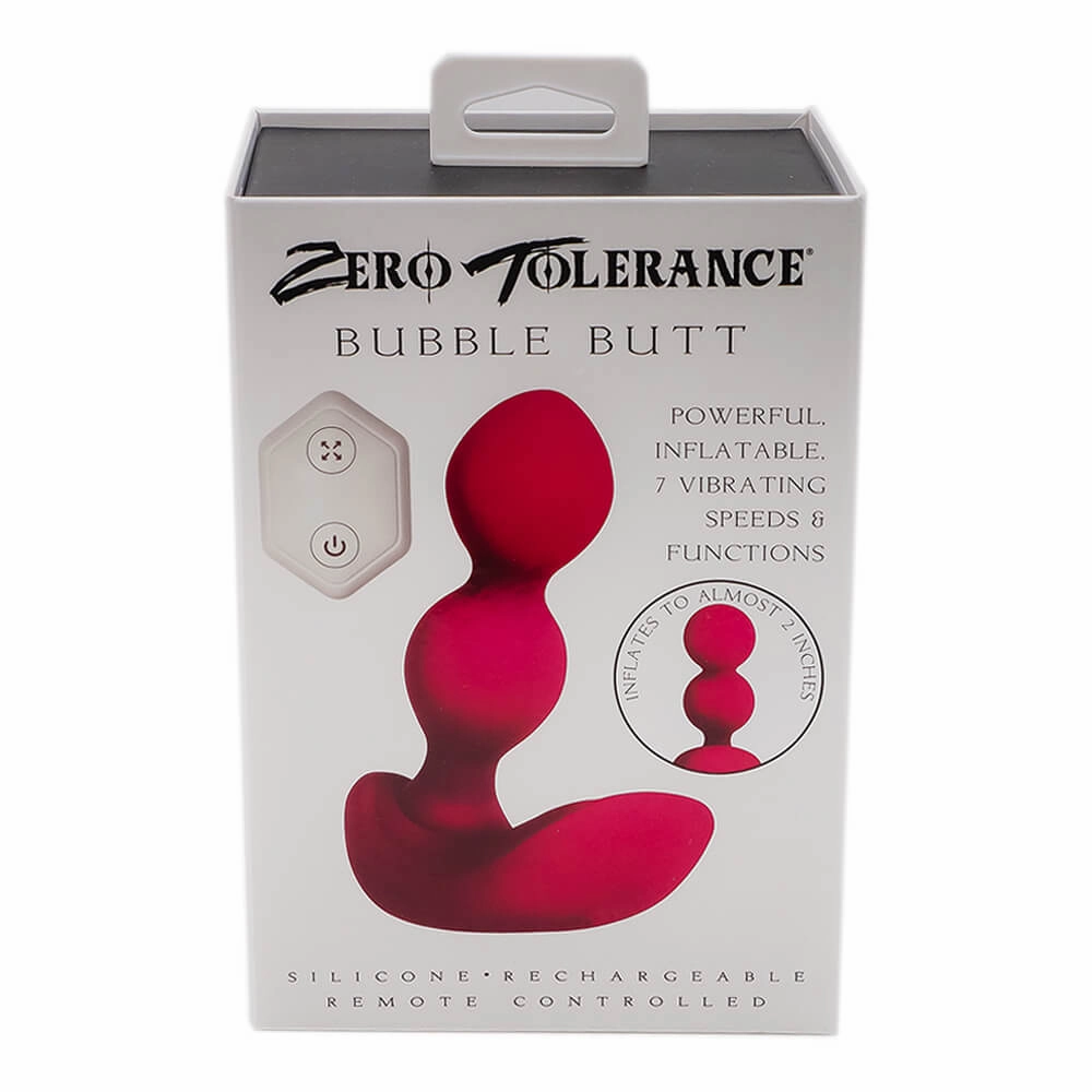 Zero Tolerance Bubble Butt Silicone Inflatable Rechargeable Anal Plug With Remote Control